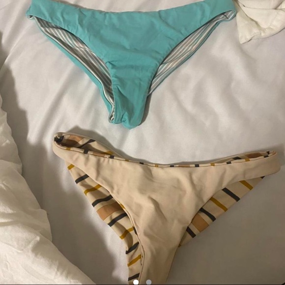 Blue bottoms- Rvca   beige- Roxy - Picture 2 of 2